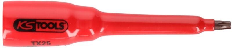 KS Tools 3/8 Bit-Stecknuss mit Schutzisolierung für Torx-Schrauben, T15, lang