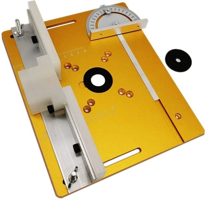 Router Tisch Einsatz Platte W/Gehrung Gauge für Holzbearbeitung Säge Multifunktionale Trimmer Graviermaschine b