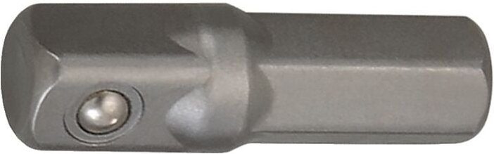 Adapter Antriebssechskant 1/4 ″ Abtriebsvierkant 1/4 ″ Länge 25 mm
