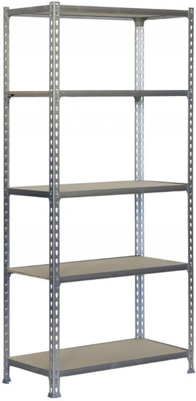 Schraubenloses Metallregal MaderClick 5/400 verzinkt/Holz Simon Rack