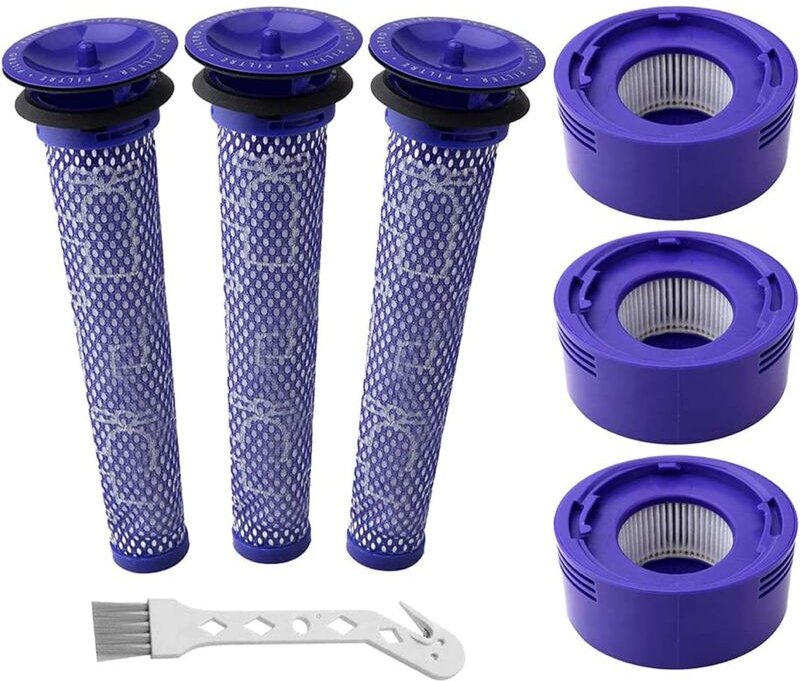 6 Stück Sets Ersetzt Filter für Dyson V7 V8 SV10 Animal Absolute Motorhead Akku-Staubsauger, Vergleichen Sie mit Teilenu...