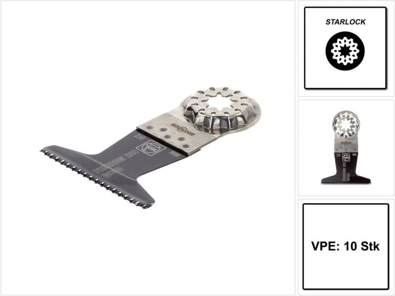 E-Cut Precision-Sägeblatt, Breite 65 mm, Länge 50 mm, Aufnahme sl, 10 Stück - 63502230240 - Fein