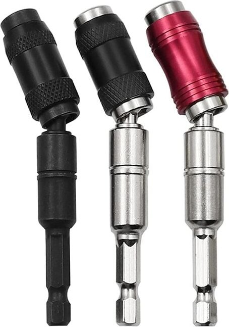 3-Teiliger Magnetischer Drehbohrerhalter, Schwenkbarer Bitspitzenhalter, Flexibler Schnellspanner-Schraubendreher-Bithal...