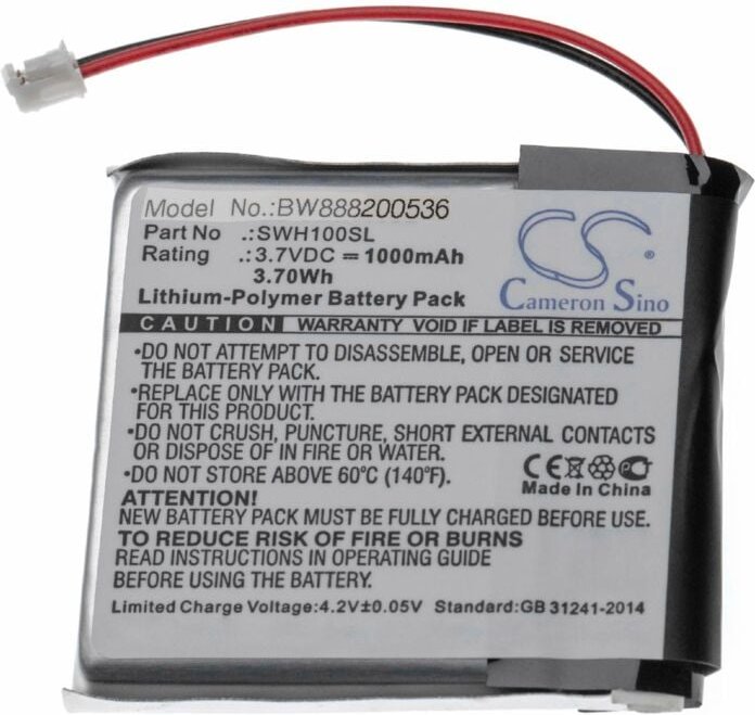 Vhbw - Akku kompatibel mit Sony WH-XB900, WH-XB900N, WH-XB910, WH-XB910N Wireless Headset Kopfhörer (1000mAh, 3,7V, Li-P...