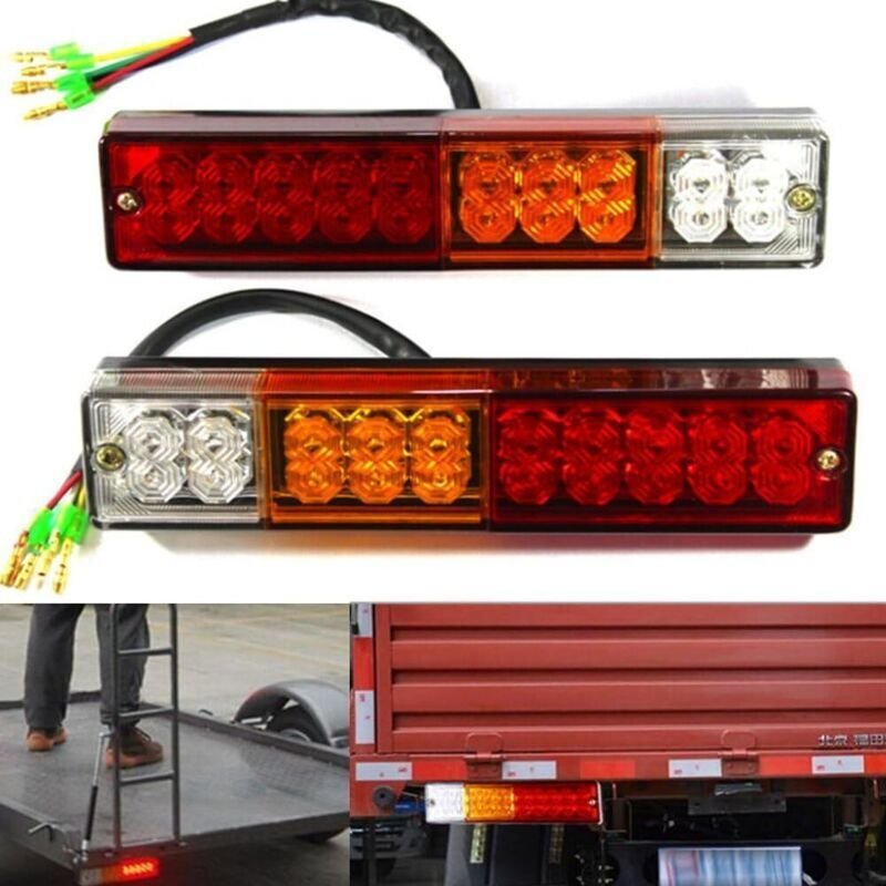 WDragon 2 x 20 LED-Rückleuchte für Anhänger, LKW, Wohnwagen, Transporter, Traktor, 3W DC12V-kinzon