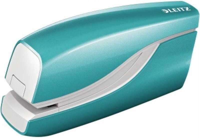 Leitz - Elektroheftgerät NeXXt wow fest 10 Bl. (80 g/m²) e1 Metall/Kunststoff eisblau