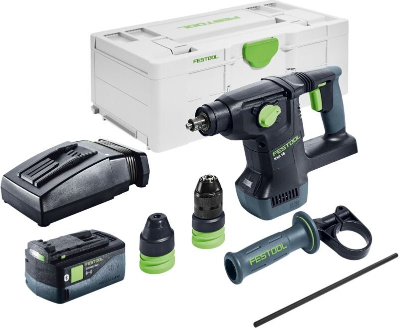 Festool KHC 18 EB-Basic Akku Kombihammer 18 V 2,6 J SDS-Plus Brushless + 1x Akku 5,0 Ah + Ladegerät + Systainer
