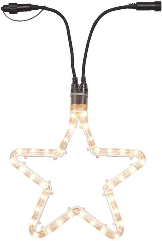 Star Trading - Zubehör System Expo, Outdoor, Leuchtstern mit Verbinder, 36 LEDs, Außenbeleuchtung, Neutralweiß, 28 cm