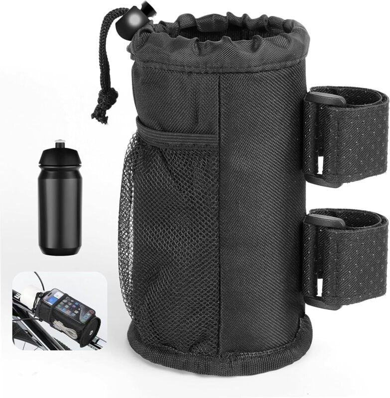 Jalleria - Fahrrad-Trinkflaschenhalter, Schraubenloser Fahrrad-Trinkflaschenhalter aus Oxford-Gewebe, Flaschenhalter mit...