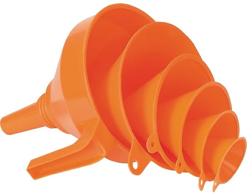 Pressol - Trichterset 6-teilig 50, 75, 100, 120, 150, 160 mm hdpe