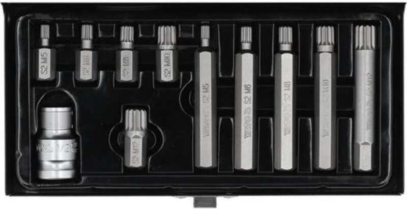 Spline-Schraubendreher-Bits, 11er-Set YT-0415 Yato