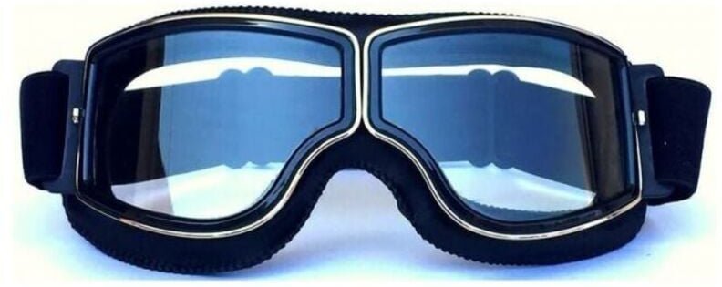 Schwarzer Rahmen + klare Linse) Motorradbrillen & Jetbrillen Motorradmasken 18x8cm mumu