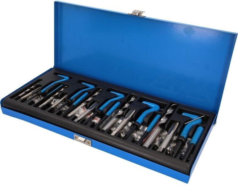 Coocheer - 131-teiliges SAE-Gewindereparaturset, Standard-HSS-Spiralölset, 1/4 Zoll 5/1