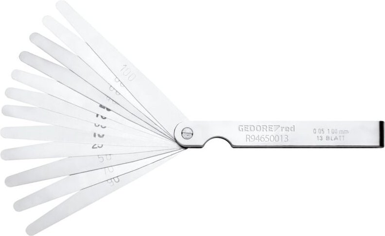 R94650013 Fühlerlehrensatz-Fächer 5-100/100 13-teilig