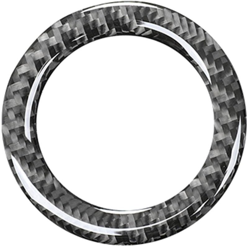 Tlily - Carbon Fiber Auto Lenkrad Center Abdeckung Aufkleber für bmw- 3 Serie E46 323i 328i 330i 325i 1997-2004