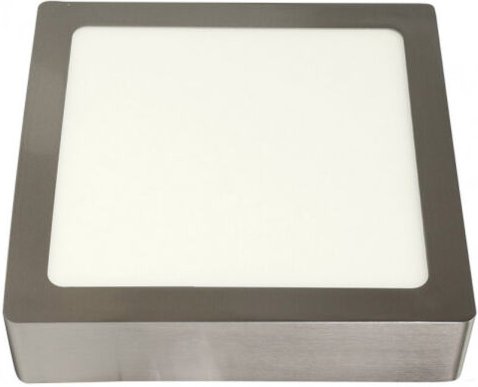 Fabrilamp - Downlight superf.toba 24w 4000k nickel quadratisch 2040lm 3,5x30x30 cm