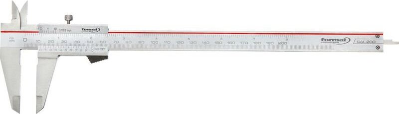 Taschenmessschieber rostfrei Feststellung 200mm - Format