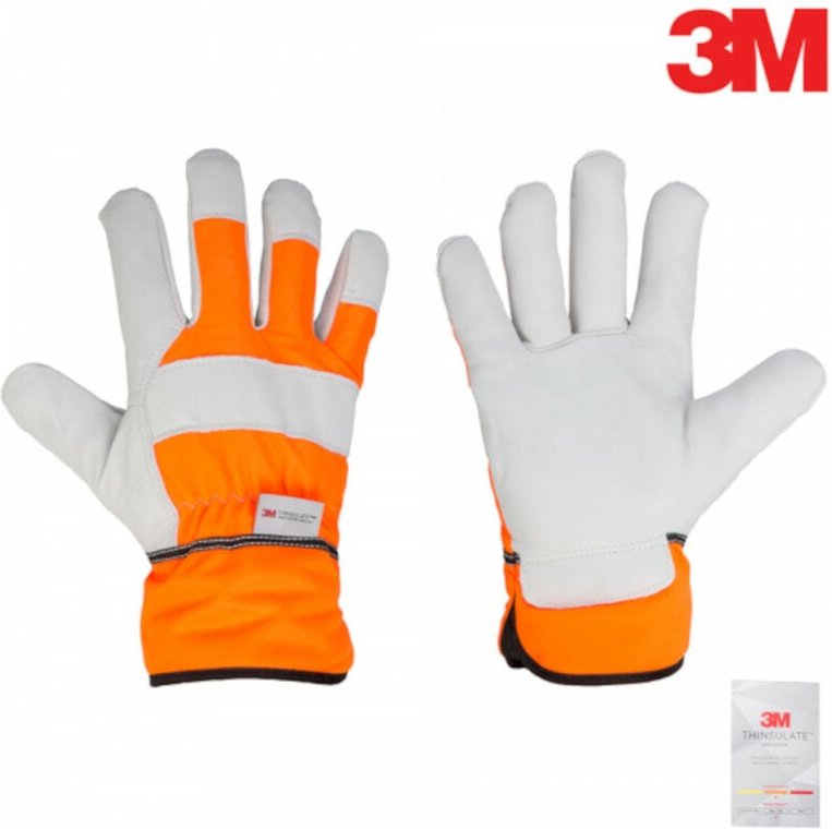 Arbeitshandschuhe aus Rindsleder mit 3M Thinsulate 10,5