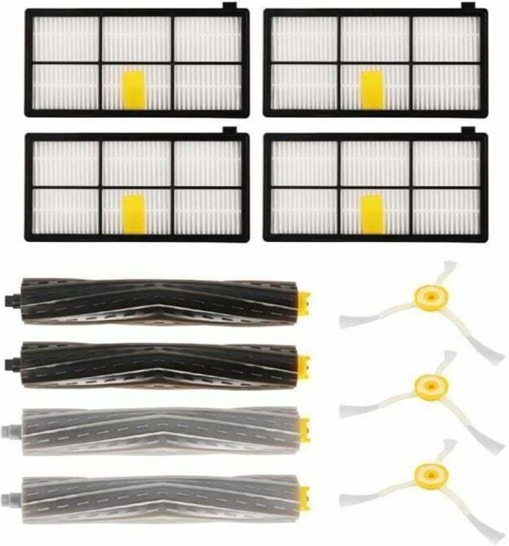 12-teiliges iRobot-Zubehör-Ersatzset, Zubehör für iRobot Roomba 800-900 Serie, 880-860-870-871-980-990 Roboter - Aiperq