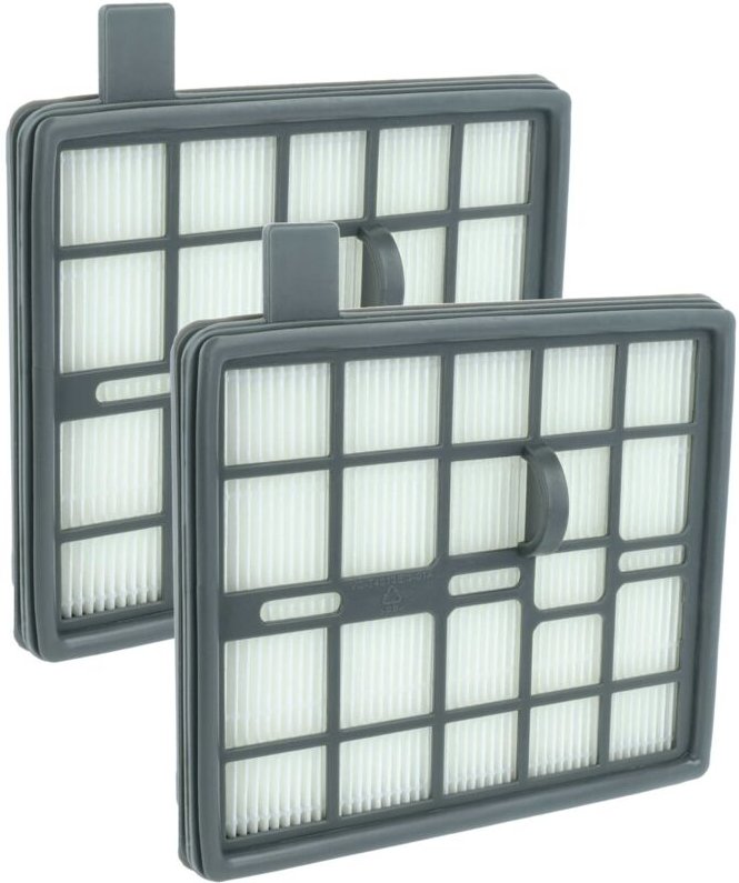 vhbw 2x Staubsaugerfilter Ersatz für Zelmer 12006768, 519.0052 für Staubsauger - HEPA-Filter Grau Weiß