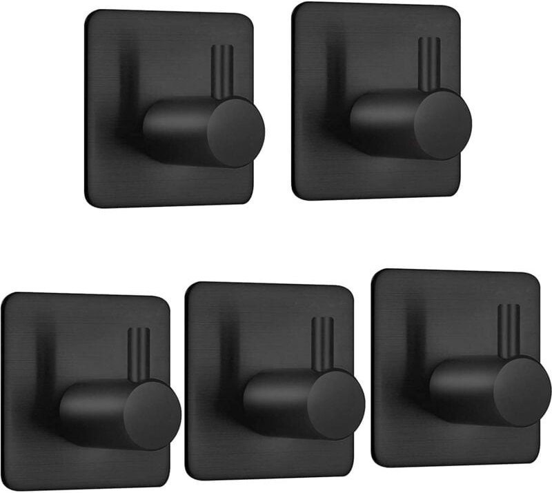 Ahlsen Stück Klebehaken, Handtuchhaken, Badezimmer-Wandhaken aus Edelstahl, wasserdichter und ölbeständiger Klebe-Handtu...