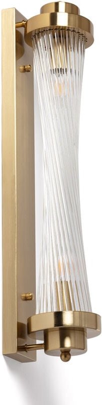 Wandleuchte aus Metall und Glas Marsen Gold