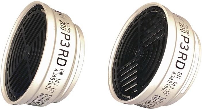 Ekastu - 422395 Partikelfilter 200 P3R d en 143 P3 f. Polimask 100/2, c 702/TWIN