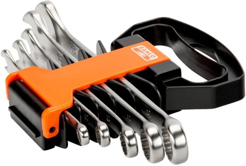 Ring-Maulschlüssel-Satz, metrisch - 5 Teile/Kunststoffhalter - Bahco