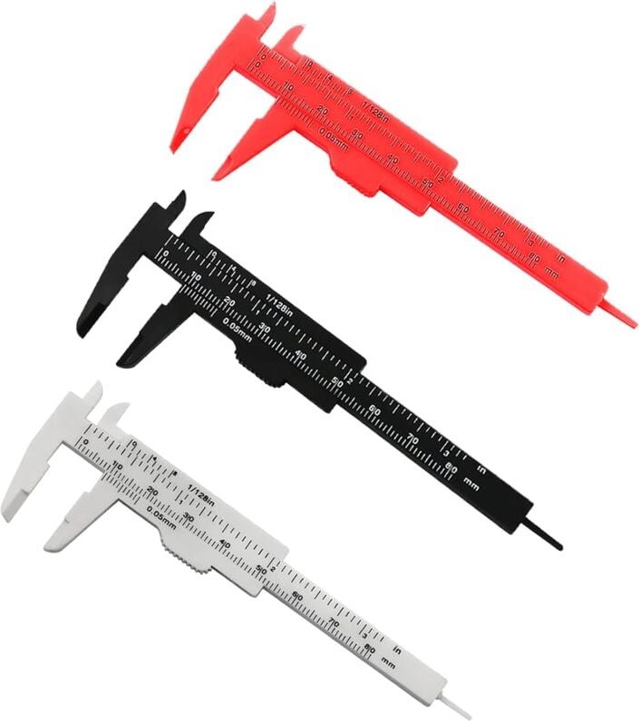 Beijiyi - Messschieber, 3-teilig, digitaler Messschieber, Präzisionsmesswerkzeug, Messschieber (80 mm/3,15 Zoll), Kunsts...