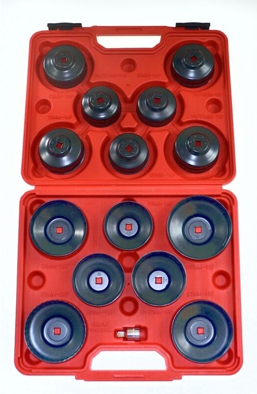 Steckschlüssel für Ölfilter Aufsätze Set 15