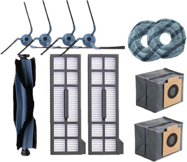 Für X10 Pro Omni Wichtigsten Seite Pinsel Mopp Tuch Hepa-Filter Staub Tasche