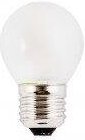 Silver Electronics - led FIlamento Sphärische Glühbirne E27 Weißes Licht 5000K matt