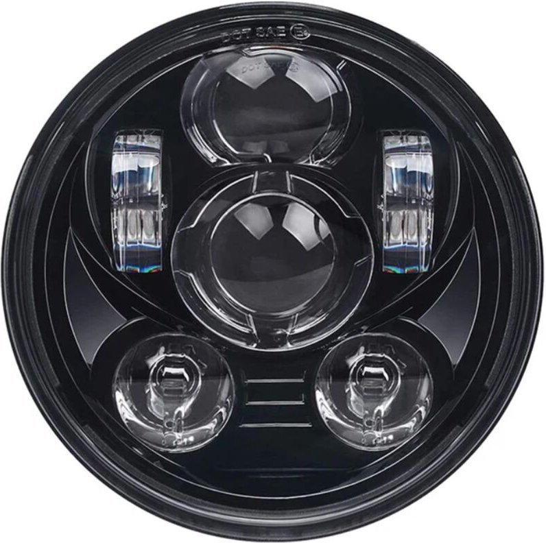 Scheinwerfer 5,75" Voll-LED 1 Stück 12 V Harley-Davidson, Honda