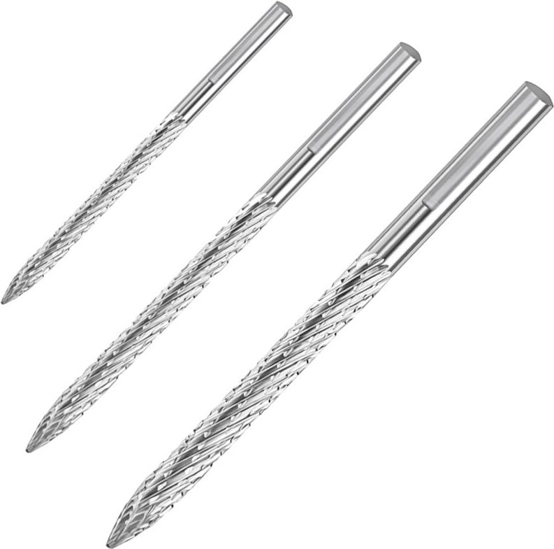 3er-Pack Reifenbits in mehreren Größen, Reparatur-Hartmetall-Fräser, Bohrer-Patches, Steckerschneider, Drahtschneider, R...