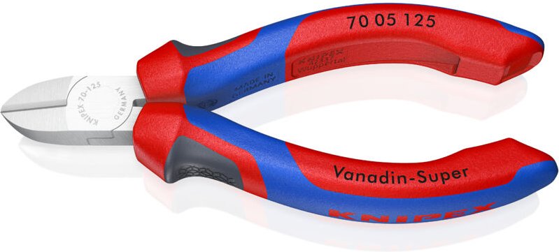 70 05 125 Seitenschneider mk Hülle verchromt 125 mm - Knipex