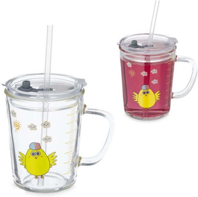 2er set kinderglaser mit huhnermotiv 8