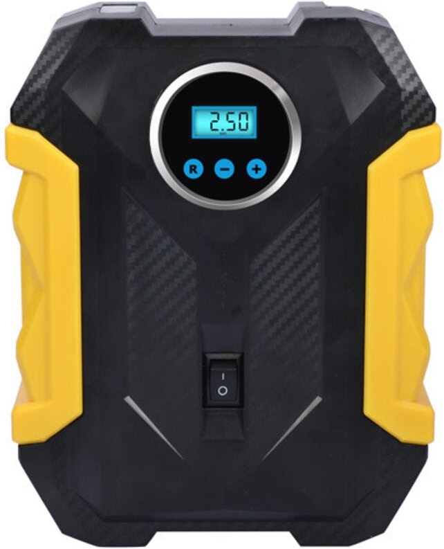 Luftkompressor-Reifenfüller, tragbarer digitaler Luftkompressor mit LED-Leuchten 12 V DC, 150 PSI Autopumpe, Handreifenf...