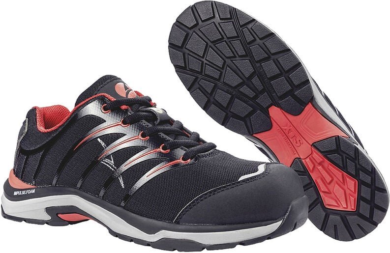 Thumbnail - Albatros - Sicherheitshalbschuh 64521 Twist Red wns Low S1P esd src dguv Gr. 40 schwarz/rot