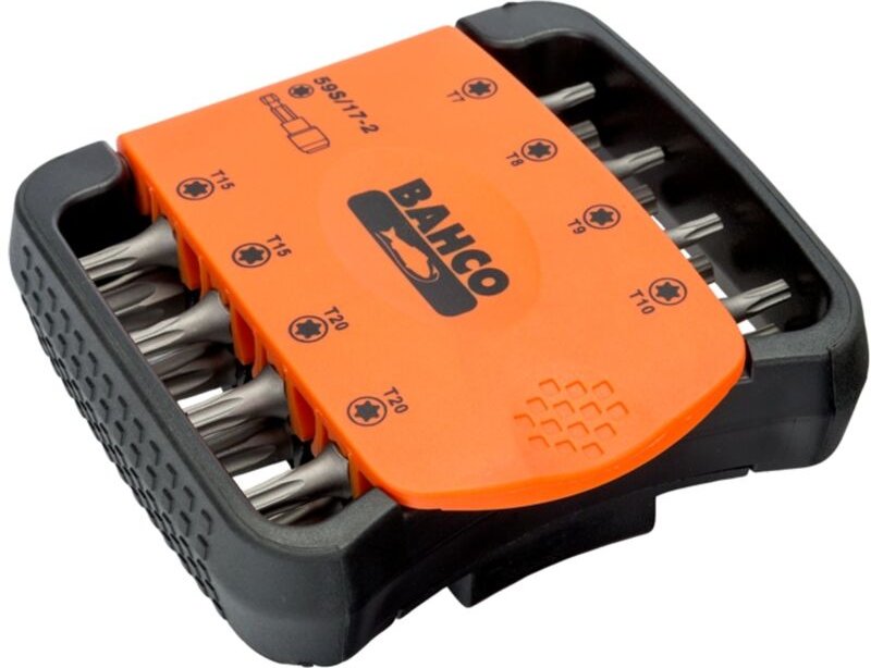 Bahco 1/4 Bitsatz für TORX-Schrauben 27 mm x 73 mm x 82 mm - 17-tlg.