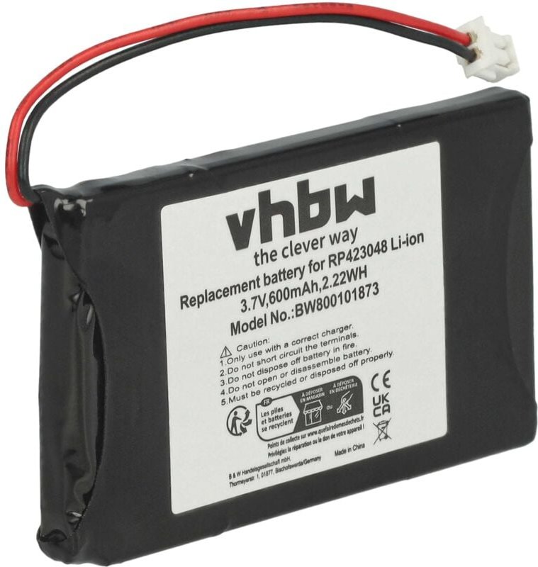 Vhbw - Akku Ersatz für LZ423048, HI-D6 bt für schnurlos Festnetz Telefon (600 mAh, 3,7 v, Li-Ion)