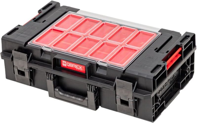 System one 200 2.0 Expert stapelbar 585 x 385 x 190 mm 15,4 l IP66 mit 12 Inlays und 3 Trennwände - Qbrick