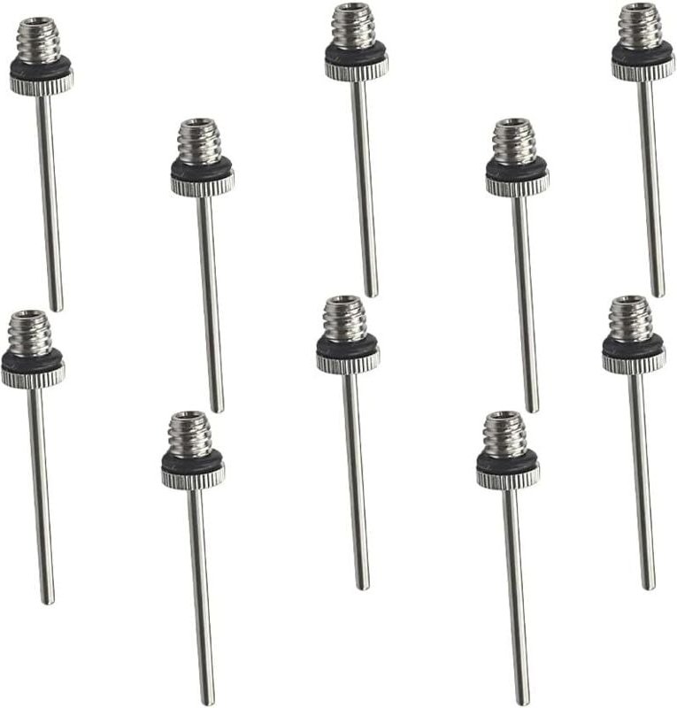 Ballpumpennadel, 10 Stück Luftpumpennadeln, Ballpumpen-Inflatornadeln, für Basketball, Volleyball, Fußball, Rugby - Soll...