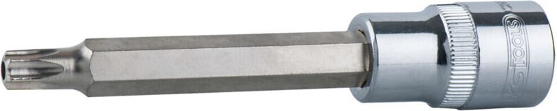Ks Tools 3/8' CHROMEplus Bit-Stecknuss tx mit Stirnlochbohrung,lang, TB40