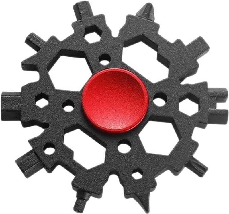 Schneeflocken-Multitool, 22-in-1-Standard-Schneeflocken-Multitool aus Karbonstahl, Schneeflocken-Schraubenschlüssel, Ges...