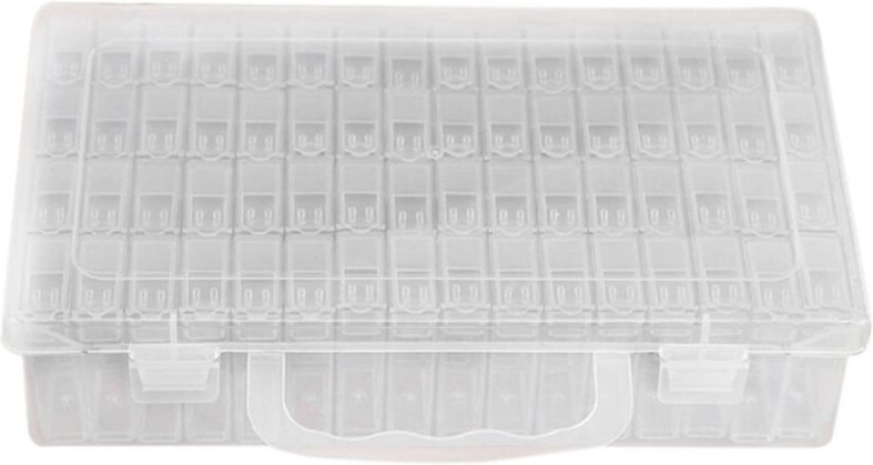 64 Stück Flaschen Diamant-Malwerkzeuge Zubehör Aufbewahrungsbox Perlenbehälter Diamant-Stickerei-Stein-Convenience-Box