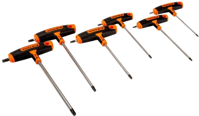 Bahco - Satz Schraubendreher mit T-Griff für torx - Schrauben T10 - T40 - 6-tlg.