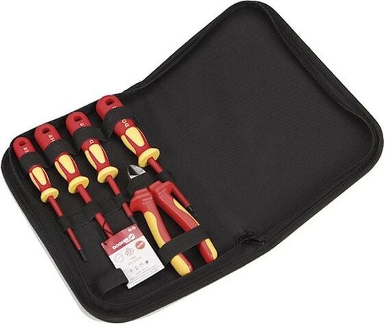 Dogher - Werkzeugkoffer mit Reißverschluss, vde, 5 Stück 360-009