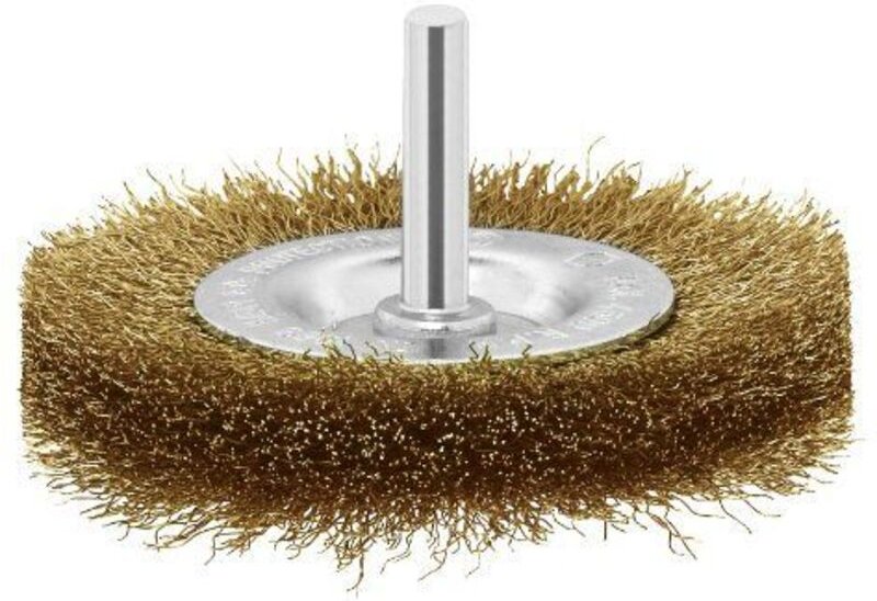 Bosch - Accessories Scheibenbürsten für Bohrmaschinen – Gewellter Draht, vermessingt, 75 mm d= 75 mm,