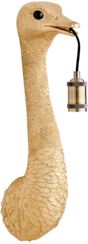 Wandleuchte - Ostrich - gold - kunststoff - - Light&living
