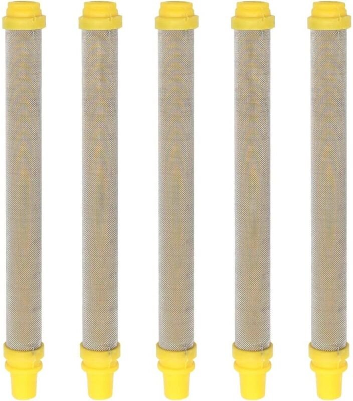 5 Stück 100 Mesh Airless-Spritzpistolenfilter Miles Edelstahl-Airless-Pistolenfilter für Wagner Airless-Farbspritzpistol...